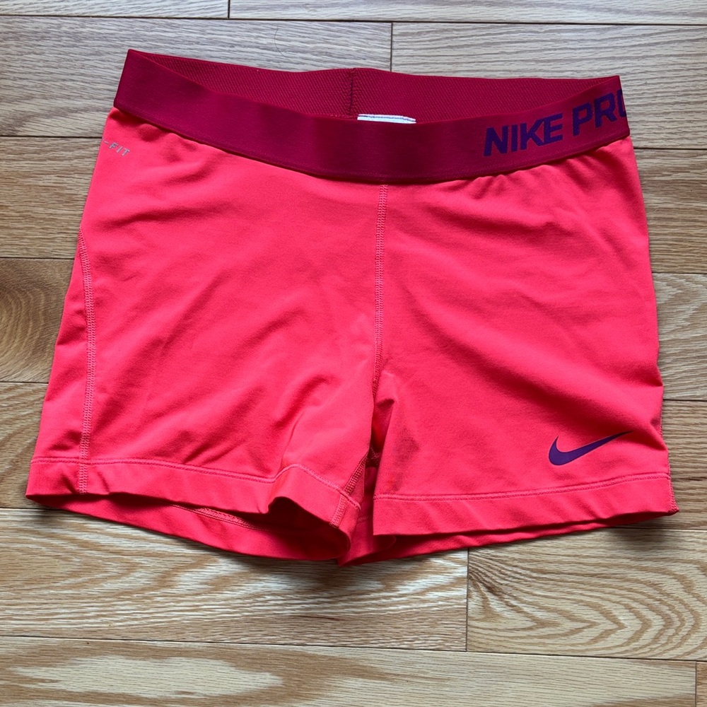Nike Pro Women's Bright Red/Pink Shorts